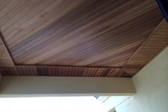 Cedar lining on Diagonal