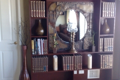 Custom made Jarrah Vennered Bookcase, Custom made furniture